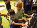 Pianovers Meetup #17, Chee Beng playing with his daughter, Shi Qi